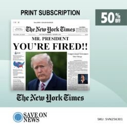 NYT print newspaper SKU svn256301